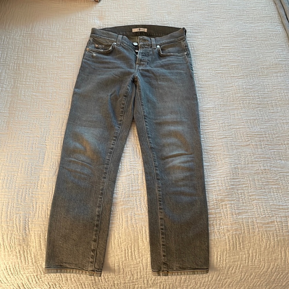 7 For All Mankind skinny crop jeans